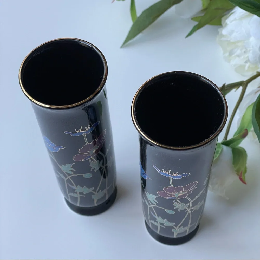 VTG Set Of 2 Japan Small Vases